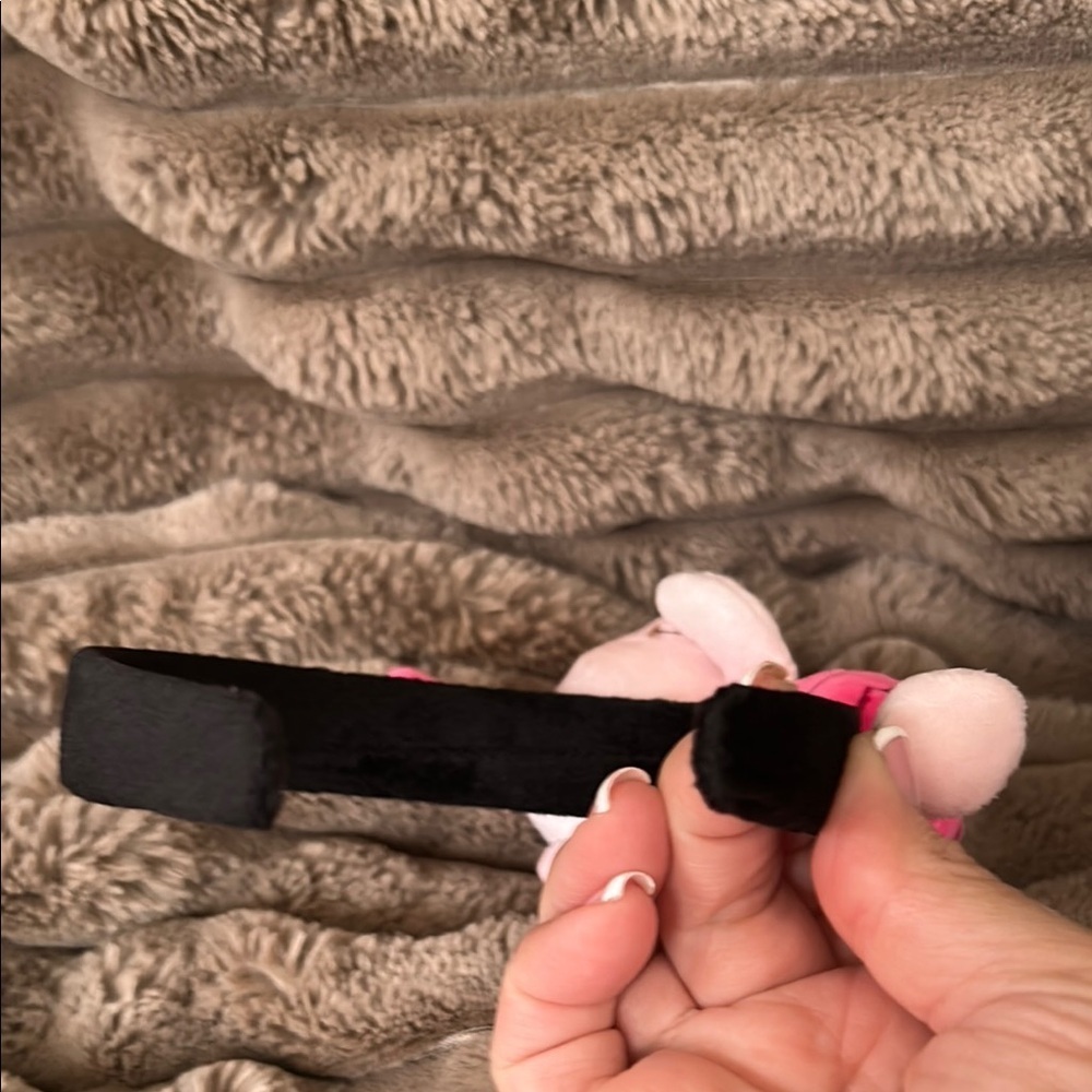 Pink and Black Plush Character Headband - Picture 3 of 4
